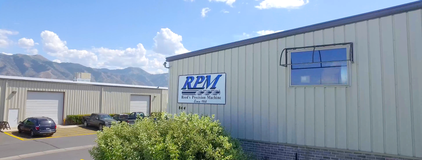 RPM Reed’s Precision Machine Shop Building Front with Sign